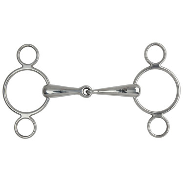 Mors 2 anneaux Gag Shires Acier inoxydable Mors 2 anneaux Gag Shires Acier inoxydable