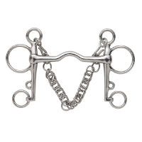 Mors Pelham medium Shires Acier inoxydable