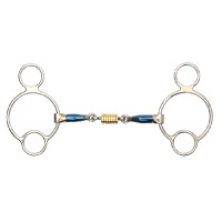 Mors cheval Universel avec rouleau Shires - Matériel d'équitation
