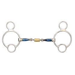 Mors cheval Universel avec rouleau Shires - Matériel d'équitation