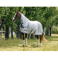 Couverture anti-mouches Weatherbeeta ComFiTec Airflow II cou détachable Gris / bleu / gris Couverture anti-mouches Weatherbeeta ComFiTec Airflow II cou détachable Gris / bleu / gris