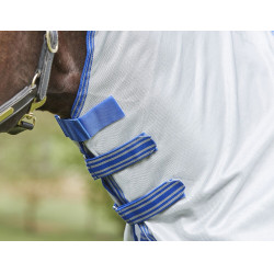 Couverture anti-mouches Weatherbeeta ComFiTec Airflow II cou détachable Gris / bleu / gris Couverture anti-mouches Weatherbeeta ComFiTec Airflow II cou détachable Gris / bleu / gris