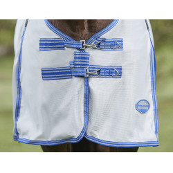 Couverture anti-mouches Weatherbeeta ComFiTec Airflow II cou détachable Gris / bleu / gris Couverture anti-mouches Weatherbeeta ComFiTec Airflow II cou détachable Gris / bleu / gris