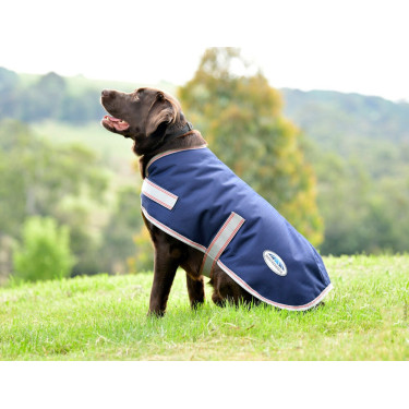 Couverture chien Weatherbeeta ComFiTec Essential Marine / argent / rouge Bleu Couverture chien Weatherbeeta ComFiTec Essential Marine / argent / rouge Bleu
