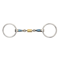 Mors cheval simple avec rouleau Shires - Matériel d'équitation