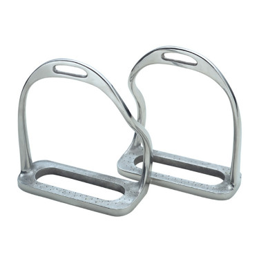 Etriers branche courbé Shires Acier inoxydable