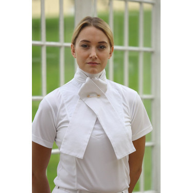 Cravate de dressage à nouer Shires Blanc