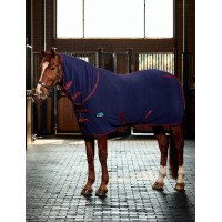 Couverture séchante Weatherbeeta antistatique en polaire combo Marine / bourgogne