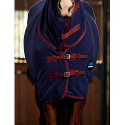 Couverture séchante Weatherbeeta antistatique en polaire combo Marine / bourgogne