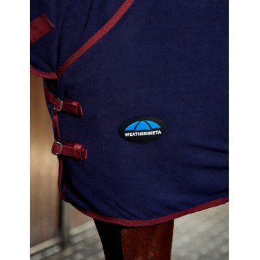 Couverture séchante Weatherbeeta antistatique en polaire combo Marine / bourgogne Couverture séchante Weatherbeeta antistatique en polaire combo Marine / bourgogne