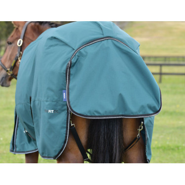 Couverture Weatherbeeta ComFiTec Classic Turnout 220g Vert forêt / noir Couverture Weatherbeeta ComFiTec Classic Turnout 220g Vert forêt / noir