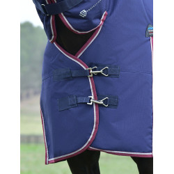 Couverture Weatherbeeta ComFiTec Essential Turnout 220g combo Marine / bourgogne Bleu marine