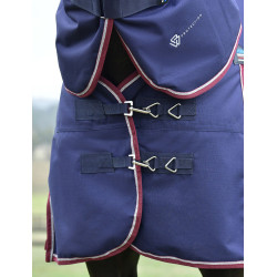 Couverture Weatherbeeta ComFiTec Essential Turnout 220g couvre cou détachable Marine / bourgogne Couverture Weatherbeeta ComFiTec Essential Turnout 220g couvre cou détachable Marine / bourgogne