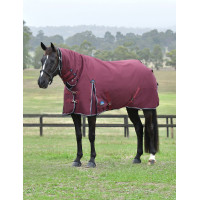 Couverture Weatherbeeta ComFiTec Essential Turnout 360g combo Bourgogne / marine