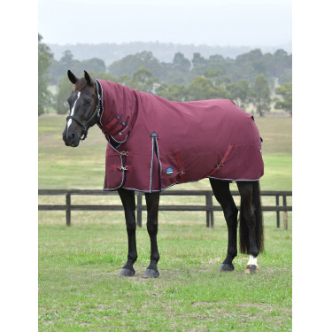 Couverture Weatherbeeta ComFiTec Essential Turnout 360g combo Bourgogne / marine Couverture Weatherbeeta ComFiTec Essential Turnout 360g combo Bourgogne / marine