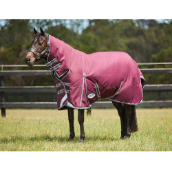 Couverture Weatherbeeta ComFiTec Plus Dynamic II Combo cou Medium Bordeaux / gris / blanc