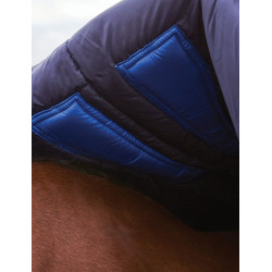 Couverture Weatherbeeta ComFiTec Plus Dynamic Turnout 100g high neck Marine / vert forêt Bleu