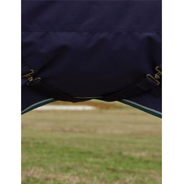 Couverture Weatherbeeta ComFiTec Plus Dynamic Turnout 100g high neck Marine / vert forêt Bleu