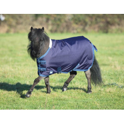 Couverture Miniature Tempest Shires Marine / turquoise Couverture Miniature Tempest Shires Marine / turquoise