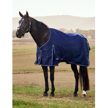 Couverture Weatherbeeta ComFiTec Prelim Turnout 220g Plaid en relief bleu marine Couverture Weatherbeeta ComFiTec Prelim Turnout 220g Plaid en relief bleu marine