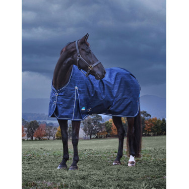 Couverture Weatherbeeta ComFiTec Prelim Turnout 220g Plaid en relief bleu marine Couverture Weatherbeeta ComFiTec Prelim Turnout 220g Plaid en relief bleu marine