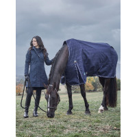 Couverture Weatherbeeta ComFiTec Prelim Turnout 220g Bourgogne / marine Rouge