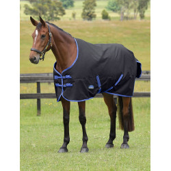 Couverture Weatherbeeta ComFiTec Tyro Turnout 220g Noir / cobalt