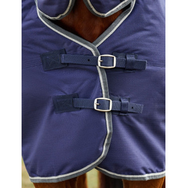 Couverture Weatherbeeta ComFiTec Tyro Turnout 220g Combo cou Marine / charcoal Bleu marine