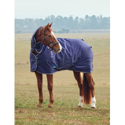 Couverture Weatherbeeta ComFiTec Tyro Turnout 50g Combo cou Marine / charcoal