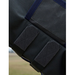 Couverture Weatherbeeta ComFiTec Ultra Turnout 220g couvre cou détachable Charbon de bois Gris