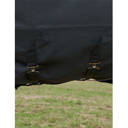 Couverture Weatherbeeta ComFiTec Ultra Turnout 220g couvre cou détachable Charbon de bois Gris