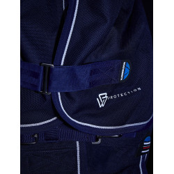 Couverture Weatherbeeta ComFiTec Ultra Turnout 220g couvre cou détachable Marine Bleu marine