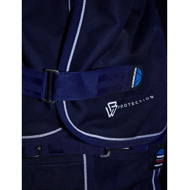 Couverture Weatherbeeta ComFiTec Ultra Turnout 220g couvre cou détachable Marine Bleu marine