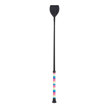 Cravache Dublin manche arc-en-ciel Noir Cravache Dublin manche arc-en-ciel Noir