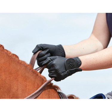 Gants d'équitation Dublin Everyday Bling Noir Gants d'équitation Dublin Everyday Bling Noir
