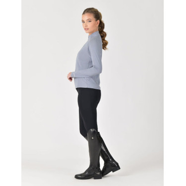 Haut de performance Weatherbeeta manches longues en bamboo femme Pierre bleue