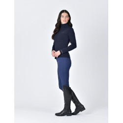 Haut Weatherbeeta manches longues 1/2 Zip femme Copper Marine Bleu marine