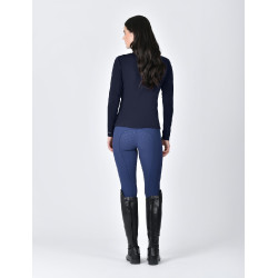 Haut Weatherbeeta manches longues 1/2 Zip femme Copper Marine Bleu marine