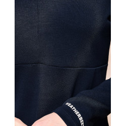 Haut Weatherbeeta manches longues 1/2 Zip femme Copper Marine Bleu marine