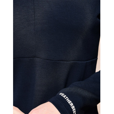 Haut Weatherbeeta manches longues 1/2 Zip femme Copper Marine Bleu marine