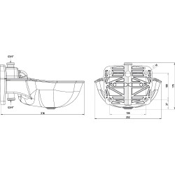 Abreuvoir à palette K75 Kerbl 2,8 litres Abreuvoir à palette K75 Kerbl 2,8 litres
