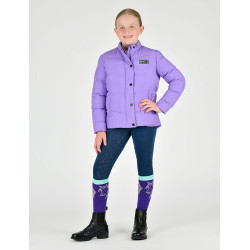 Manteau matelassé polaire Dublin Polly Everyday enfant Paisley violet