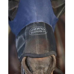 Masque anti-mouches Weatherbeeta ComFiTec Luxe Bug Eye Saver protections d'oreilles et nez Marine / noir Bleu
