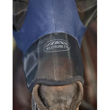 Masque anti-mouches Weatherbeeta ComFiTec Luxe Bug Eye Saver protections d'oreilles et nez Marine / noir Bleu Masque anti-mouches Weatherbeeta ComFiTec Luxe Bug Eye Saver protections d'oreilles et nez Marine / noir Bleu