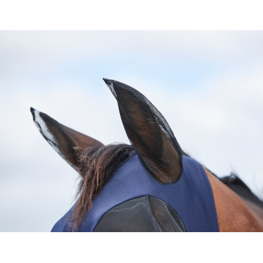 Masque anti-mouches Weatherbeeta ComFiTec Luxe Bug Eye Saver protections d'oreilles et nez Marine / noir Bleu Masque anti-mouches Weatherbeeta ComFiTec Luxe Bug Eye Saver protections d'oreilles et nez Marine / noir Bleu