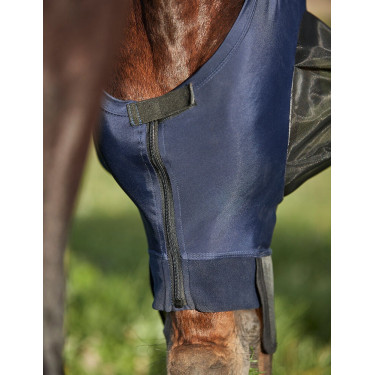 Masque anti-mouches Weatherbeeta ComFiTec Luxe Bug Eye Saver protections d'oreilles et nez Marine / noir Bleu Masque anti-mouches Weatherbeeta ComFiTec Luxe Bug Eye Saver protections d'oreilles et nez Marine / noir Bleu