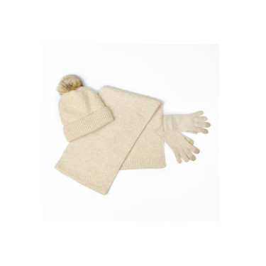Pack écharpe bonnet Dublin Beige marle Pack écharpe bonnet Dublin Beige marle