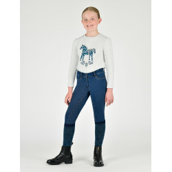 Pantalon Dublin intégrale Shona Denim enfant Bleu clair denim Bleu marine
