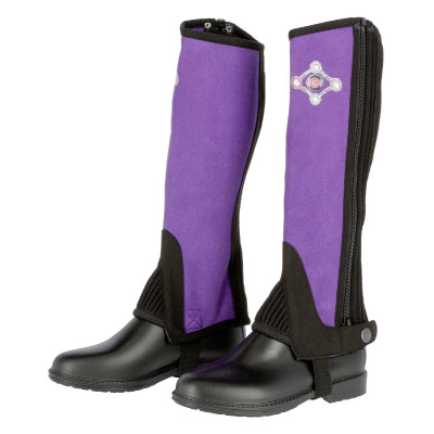 Mini-chaps enfant Lilli Covalliero Noir / violet