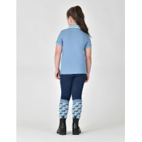 Polo manches courtes Dublin coton piqué enfant Brouillard bleu Polo manches courtes Dublin coton piqué enfant Brouillard bleu